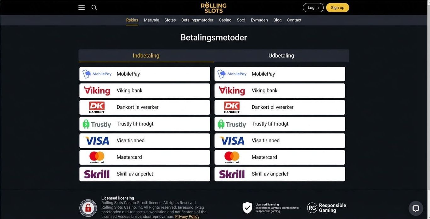Betalingsmetoder